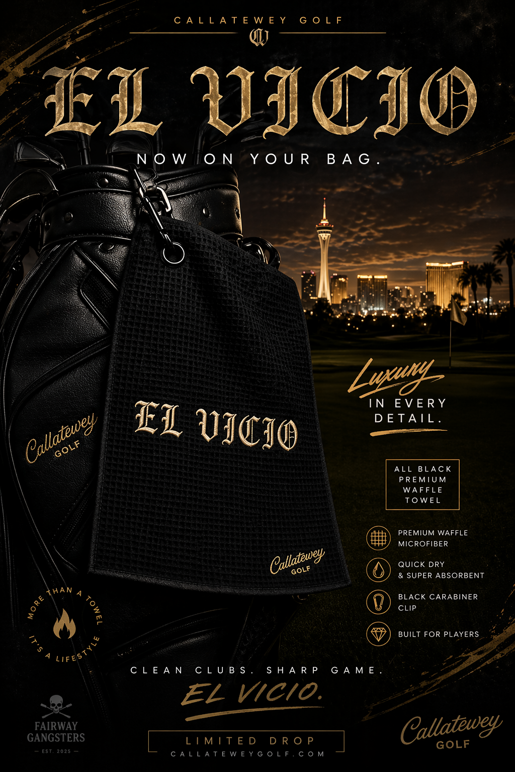 Callatewey golf towels