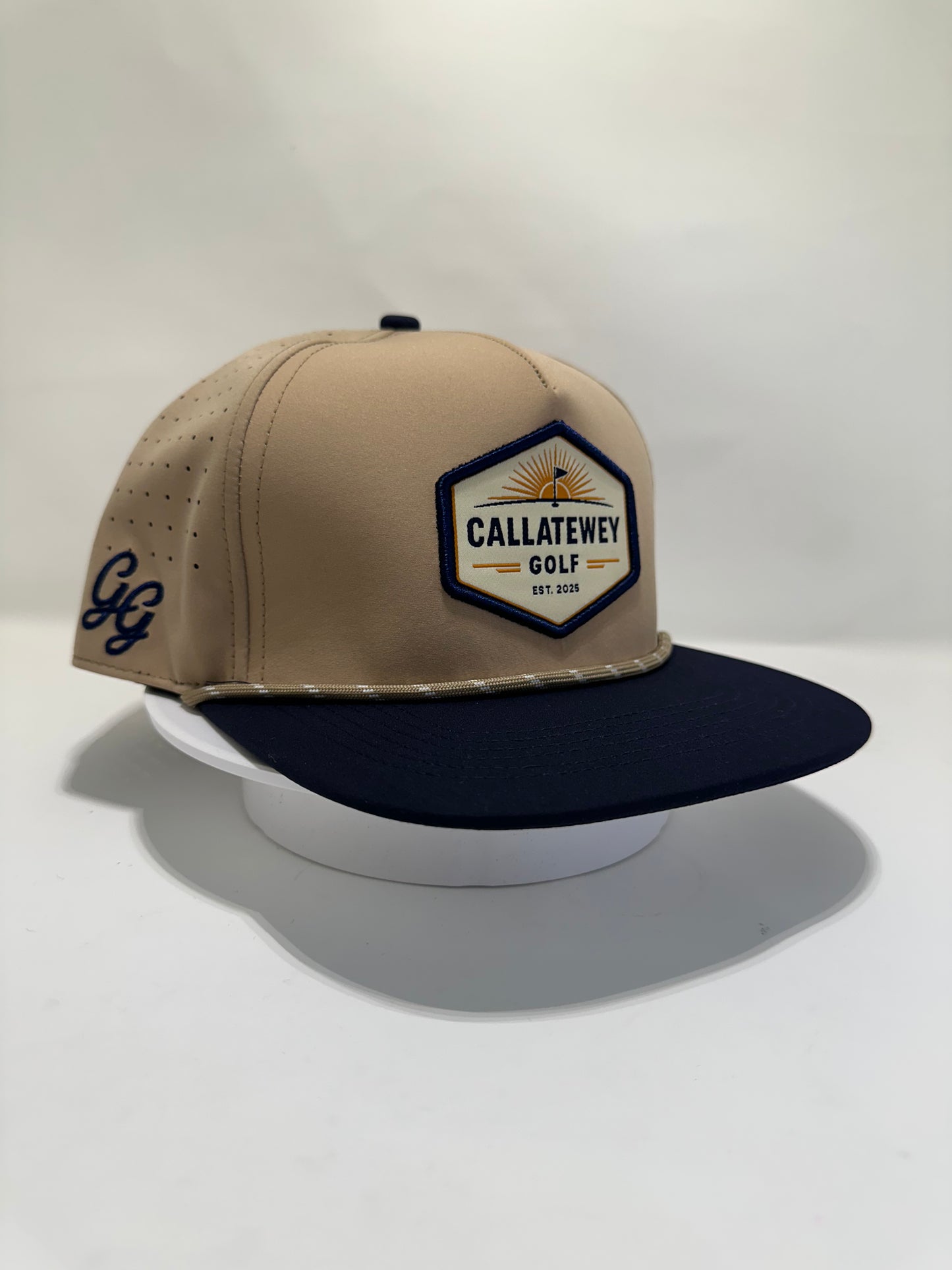 Callatewey golf hat beige with blue