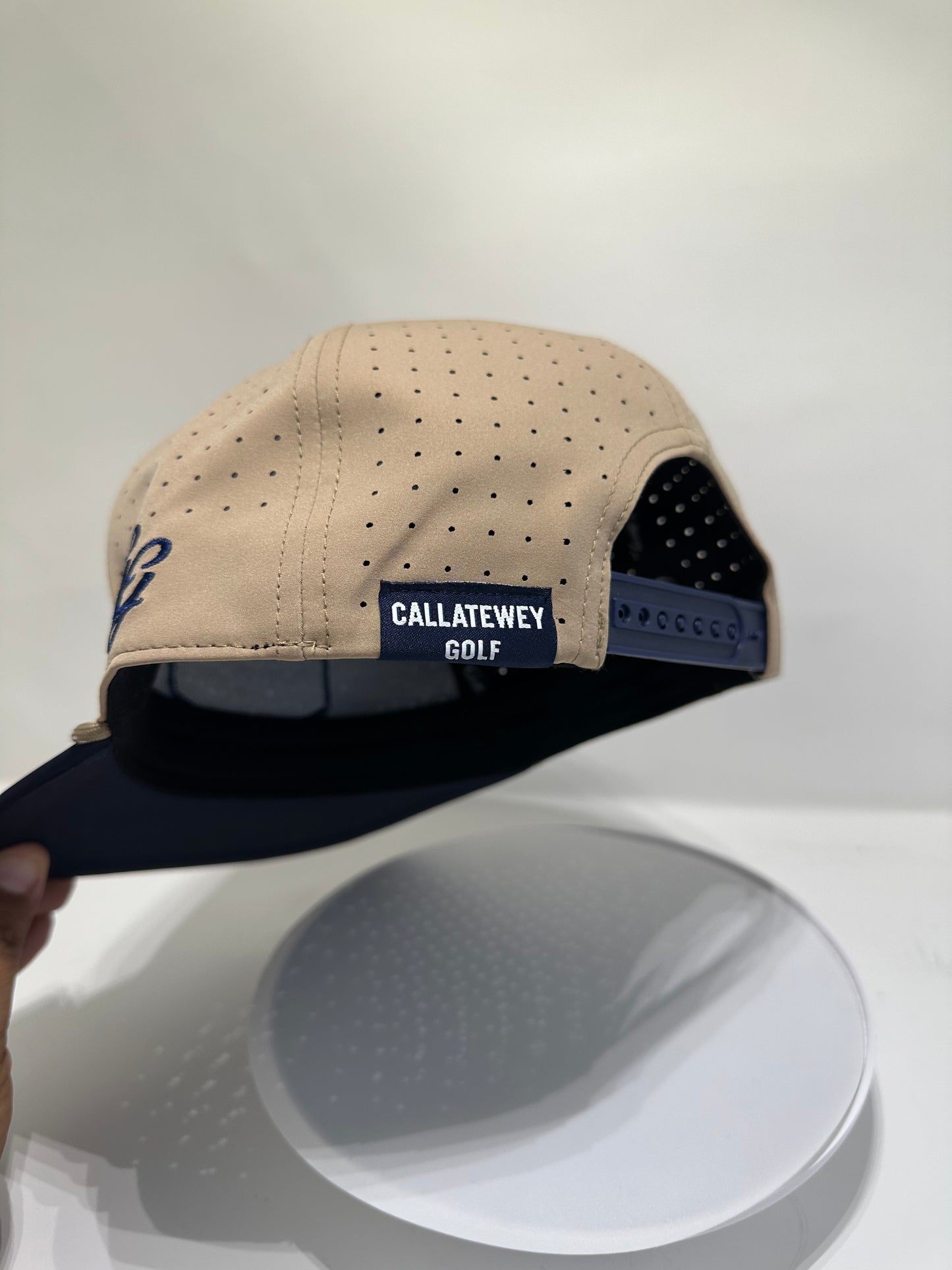 Callatewey golf hat beige with blue
