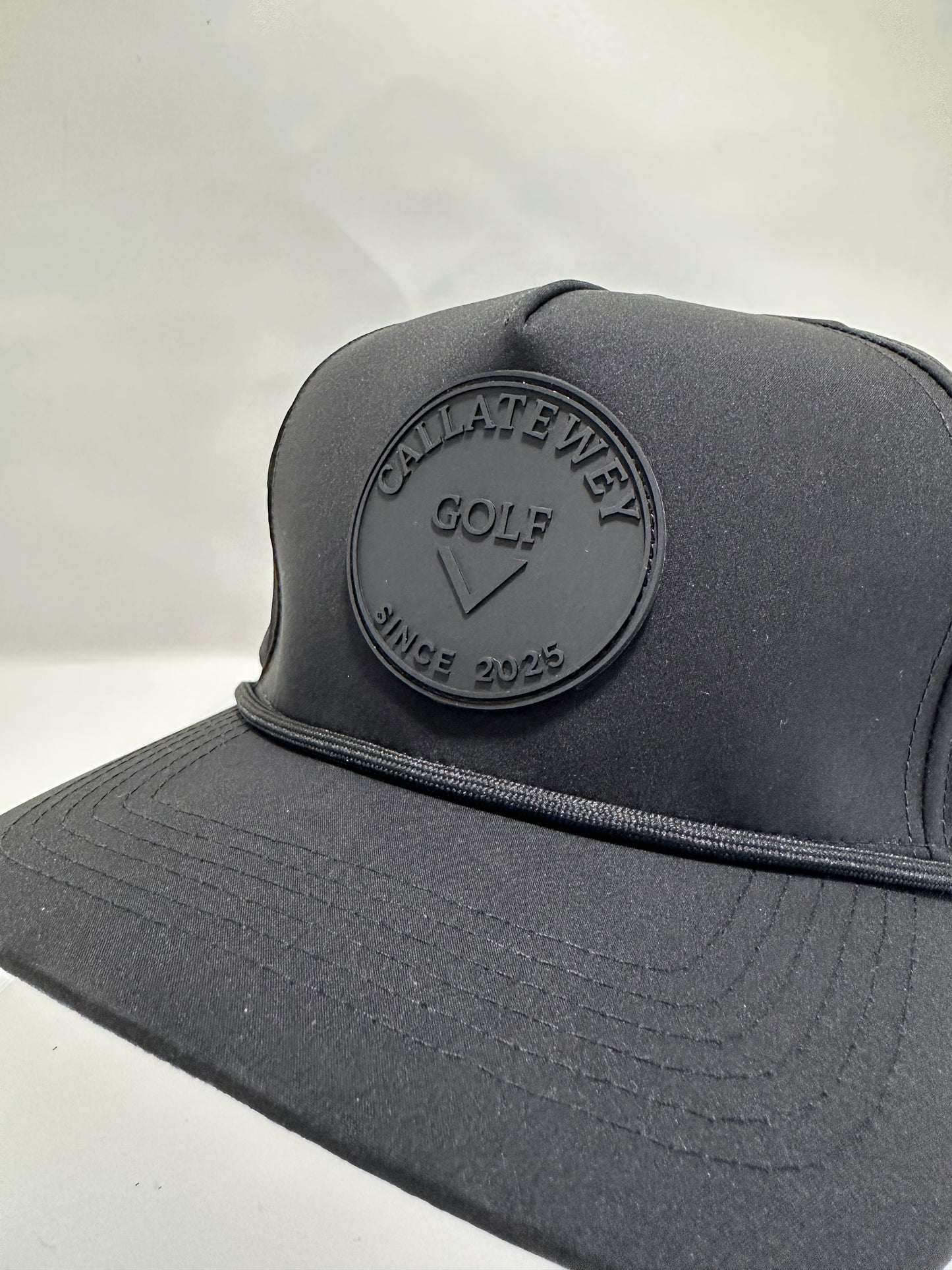 Callatewey hat all black out with CW light grey under the rim.
