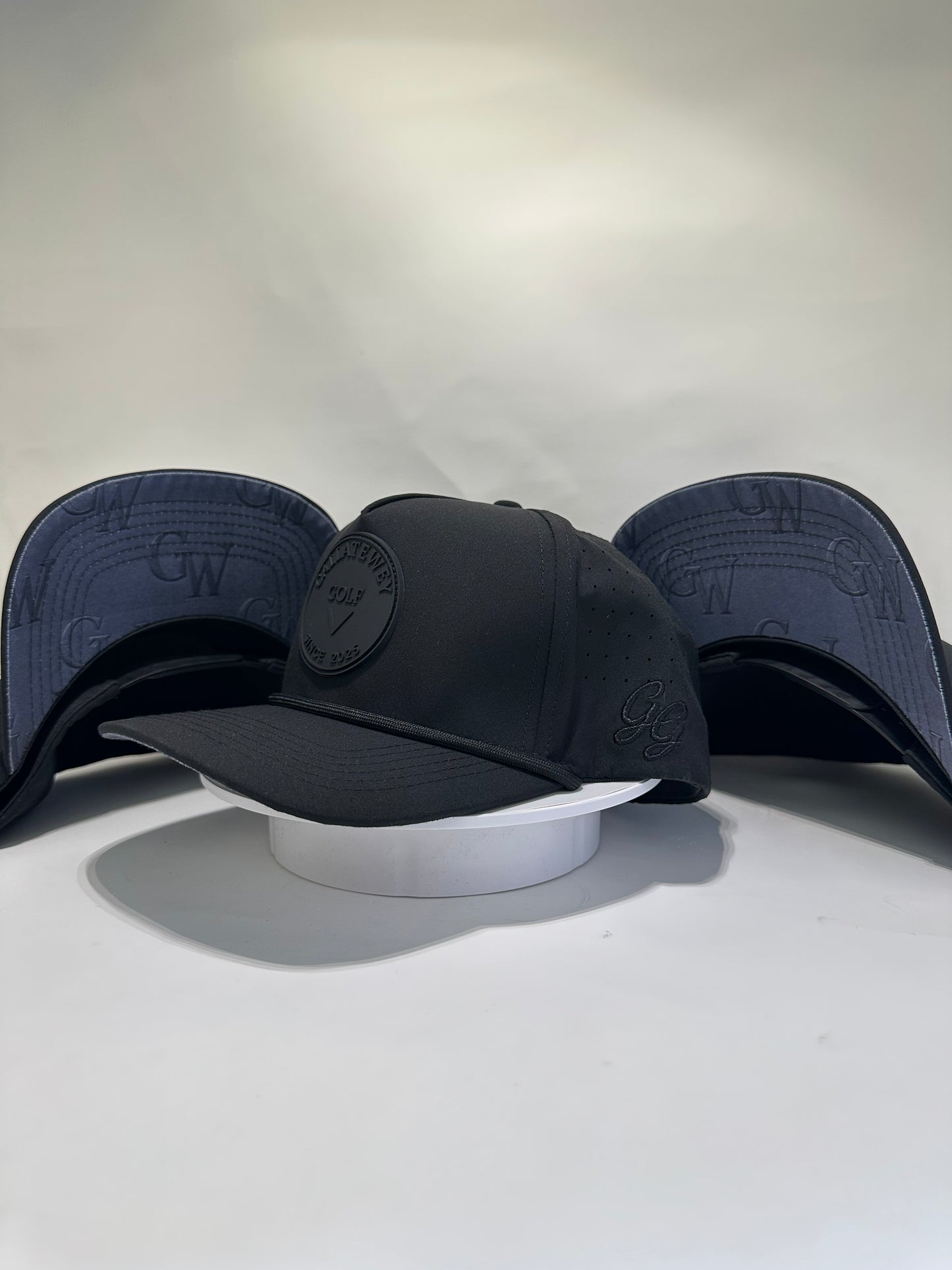 Callatewey hat all black out with CW light grey under the rim.